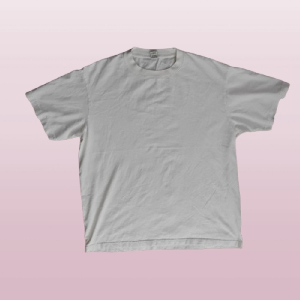 Sporty & Rich 100% Cotton Tee • Large • Off White/ cream  • New w/o‎ Tags